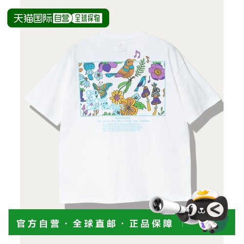 1h可退 日本直邮go slow caravan 男女同款 宽松圆领T恤 后背印花