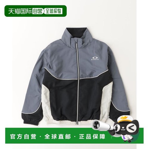 1h可退 日本直邮OAKLEY 儿童宽松保暖连帽风衣 半拉链反光设计 OA