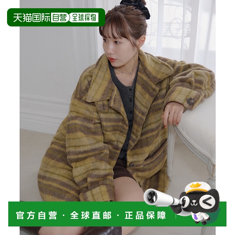 1h可退 日本直邮umm. 女装 格纹外套 宽松厚实 DCU1052308A0001