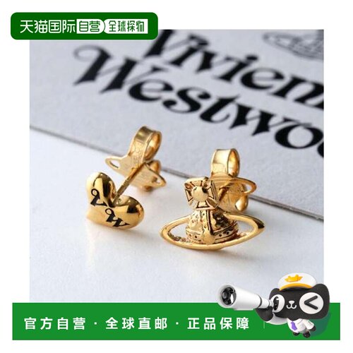 日本直邮Vivienne Westwood 耳环 6201036G 金黑古铜色