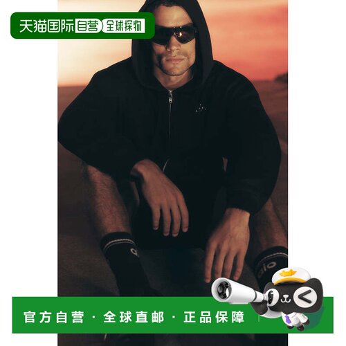 日本直邮Alo Yoga Accolade Full Zip Hoodie 连帽衫 黑色