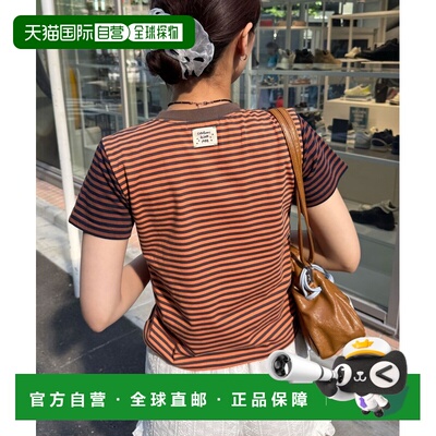 日本直邮CIAOPANIC 女装 撞色紧凑条纹T恤 CPZ1061506A0006