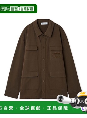 1h可退 日本直邮gelato pique 男士宽松短绒单色刺绣衬衫 PMCT254