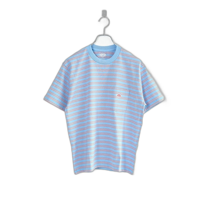 日本直邮DANTON 短袖口袋T恤条纹女上衣SHORT SLEEVE POCKET T-SH