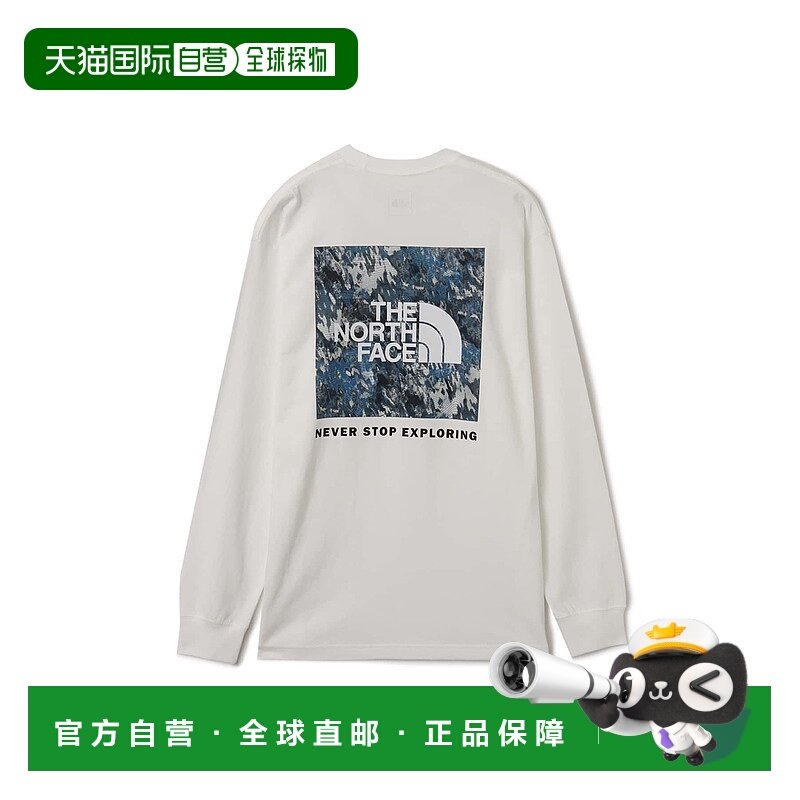 日本直邮THE NORTH FACE L/S SQUARE数码图案T恤长袖北面男装