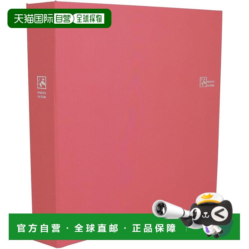 【日本直邮】仲林 大容量L判480枚收纳 6面相册 2列&times;3段 粉 TCPK