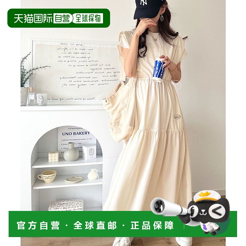 日本直邮Classical Elf JaVa合作款刺绣logo宽松长连衣裙 [C04519