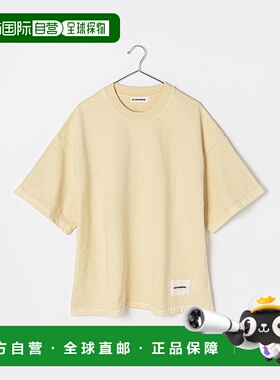 日本直邮 JIL SANDER+ J47GC0017 JTN030 T恤男标志标签休闲简约S