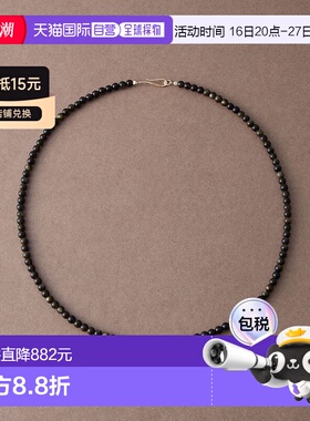 1h可退 日本直邮ete bijoux K10黄金黑曜石项链 706017