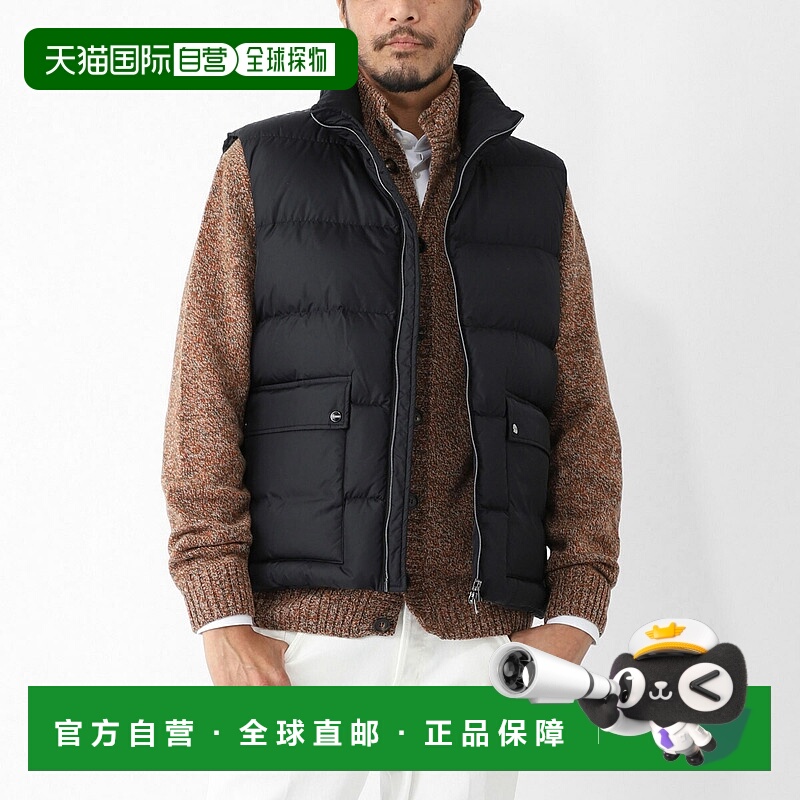 日本直邮HERNO 男士黑色羽绒背心大码可选pi001249u 12004z 9389
