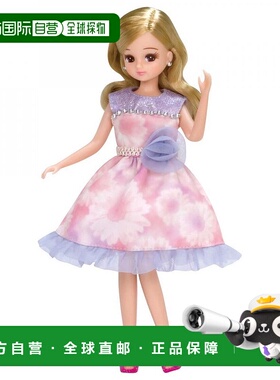 【日本直邮】Rika酱芭比娃娃 LW－03 裙装玩偶紫色花朵