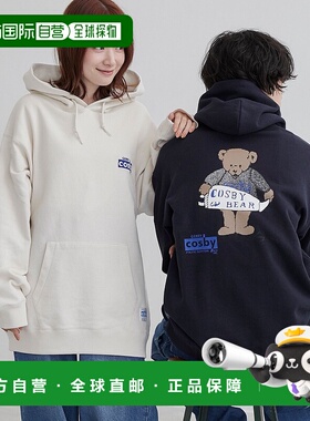 1h可退 日本直邮COSBY别注款熊印花连帽卫衣 75206010461