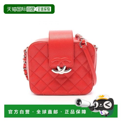 日本直邮中古二奢Chanel香奈儿女包A级95新camera bag相机包牛皮