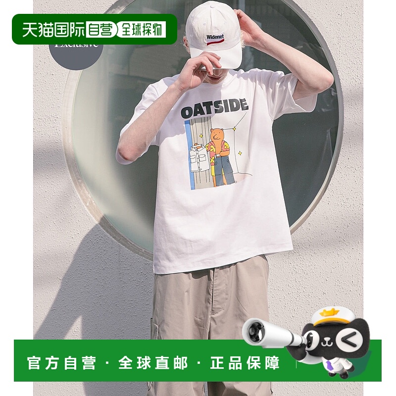 1h可退 日本直邮SENSE OF PLACE 男士OATSIDE联名图案短袖T恤  AA