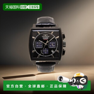 日本直邮TECHNOS 手表男士太阳能计时码表黑色/黑色时间限量型号