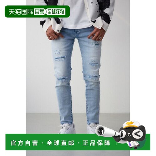 日本直邮MOUSSY AZUL DENIM 修复紧身牛仔裤 [24429803]