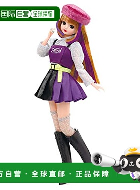 【日本直邮】多美 Licca酱系列人偶娃娃Pop Teen紫色裙子款