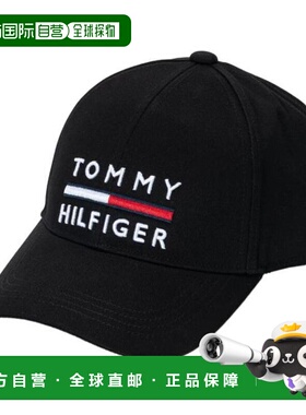 日本直邮Tommy Hilfiger Golf 男士棉质斜纹帽 THMB3F07 黑色