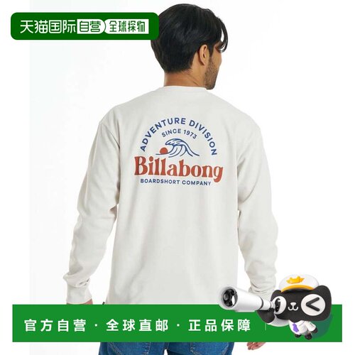 日本直邮BILLABONG 长袖T恤 长袖T 男士 背面印花 标志 WGY