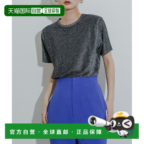1h可退 日本直邮SENSE OF PLACE 女装 光泽感半袖圆领T恤 AA4521S