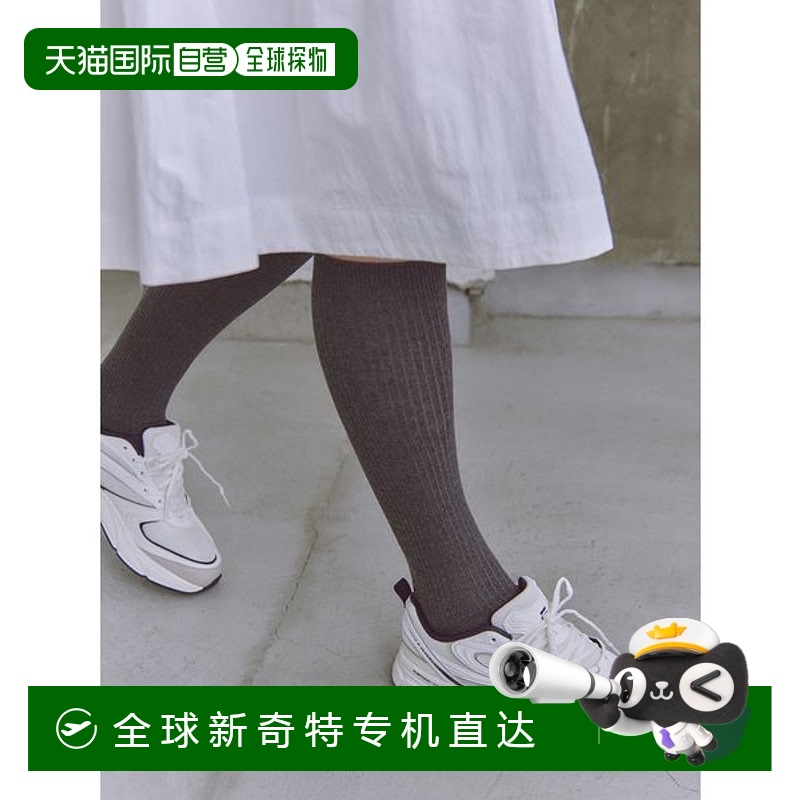 1h可退 日本直邮emmi 女士棉质简约高筒袜 13WGG254319