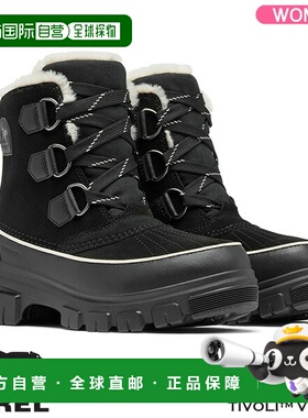 日本直邮SOREL Tivoli V WP Tivoli 5 防水女靴黑色/浅黄褐色NL51