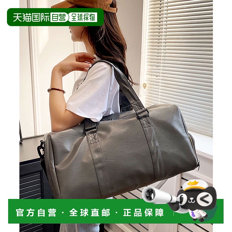 日本直邮florge 大容量2WAY纯素皮革简约波士顿包旅行包肩包 [FL8