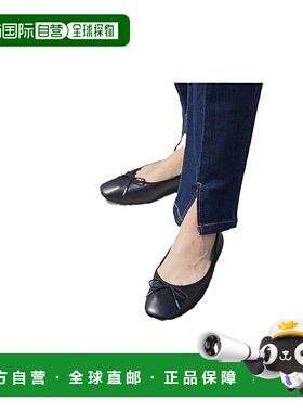 【日本直邮】MenuemenueSquare到芭蕾舞鞋（1020黑色pu）时尚休闲