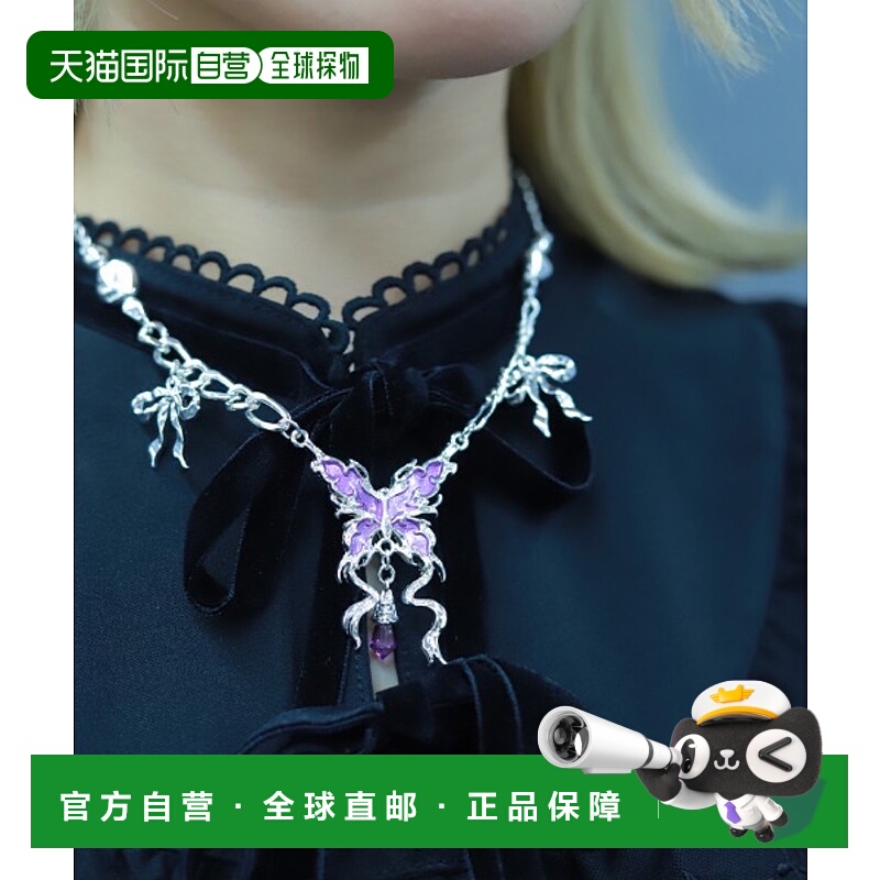 1h可退 日本直邮axes femme POETIQUE 女士 半夜丝带风格项链 设