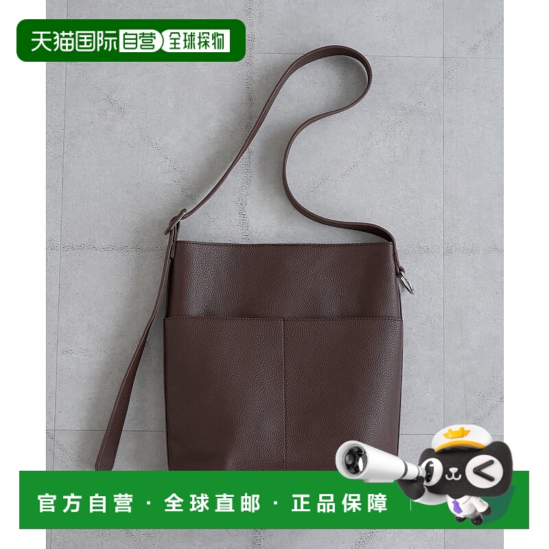 1h可退 日本直邮Discoat 女士单手柄斜挎包 金属扣设计 人造皮革