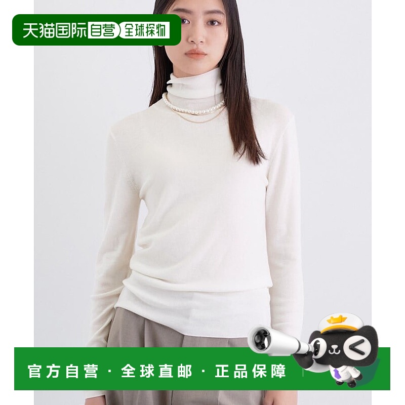 日本直邮INDIVI Sheer Laminate羊绒羊毛毛衣针织衫连衣裙