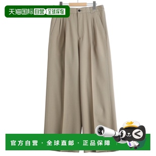 YK26SS01170P 高腰三褶宽松羊毛西裤 1h可退 日本直邮YOKE男装