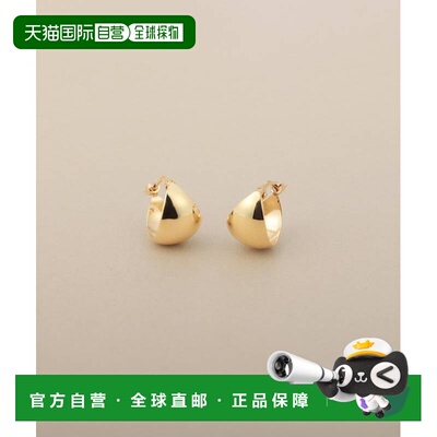 日潮跑腿COCOSHNIK K10月亮贝壳耳环小号 405-76775