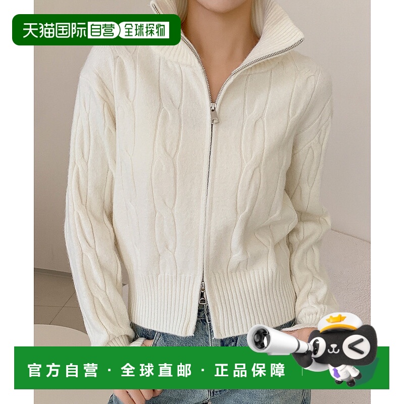 1h可退 日本直邮LOWO女装宽松半拉链高领针织衫 lwtosym1001