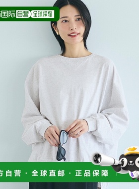 日本直邮可口可乐T恤宽松版型长袖（浅灰色）