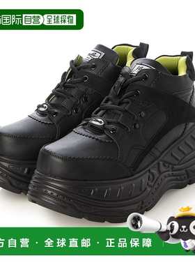 【日本直邮】 Yosuke男士休闲鞋黑色厚底低帮哑光舒适简约日常