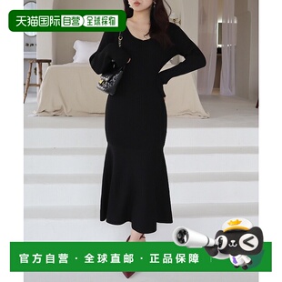 1h可退 日本直邮ROYAL PARTY 女士V领鱼尾连衣裙 74340631鱼尾裙