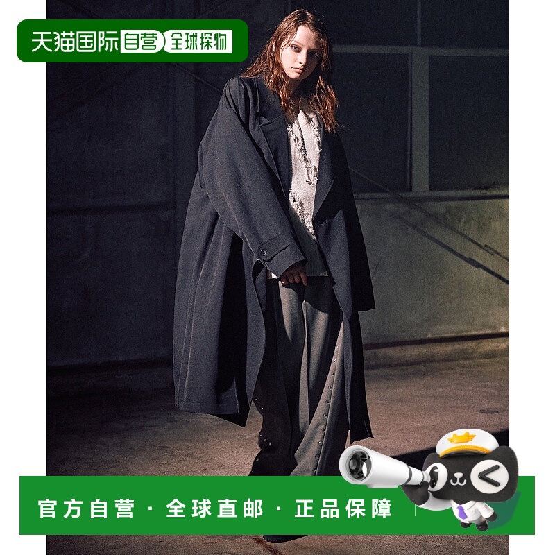 1h可退 日本直邮Casper John 男装 宽松版型 长款风衣 双排扣设计