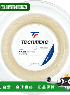 日本直邮Tecnifibre 硬网球线 X-ONE BIPHASE 1.30 NAT 卷 200米