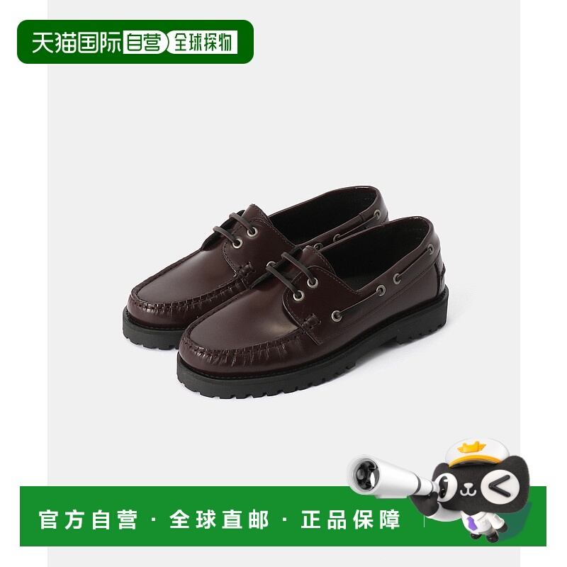 1h可退 日本直邮GRAIN 女士 优质牛皮甲板鞋 简约百搭平底鞋 2509