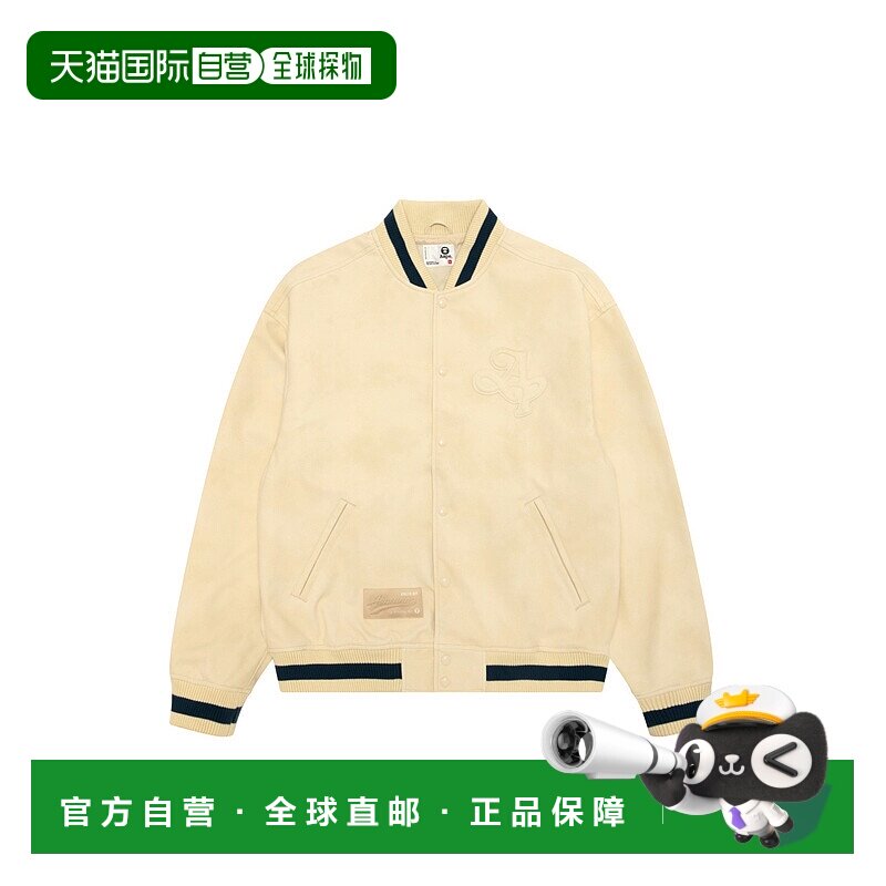 1h可退 日本直邮AAPE 男装 仿皮质感 全涤轻量夹克 宽松版型 AAPL