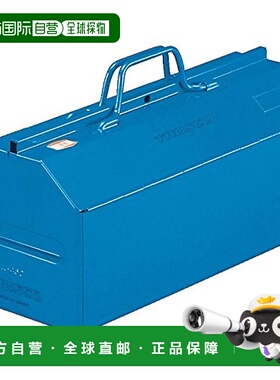 【日本直邮】TRUSCO 山型中皿付工具箱 蓝色 L-530-B DIY 工具 花