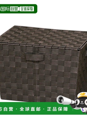 【日本直邮】爱丽丝彩色置物篮38×26×26cm棕色 CBK-38DT