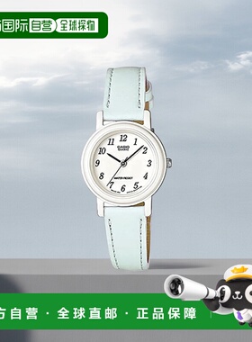 【日本直邮】CASIO卡西欧 手表 LQ-139L-2B 粉蓝色 时尚皮带真皮