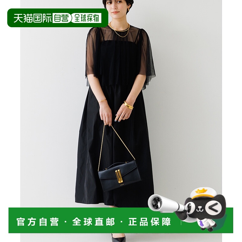 1h可退 日本直邮Rouge vif la cle女士透视感拼接娃娃领连衣裙  3