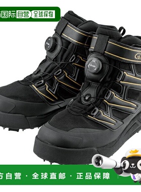 日本直邮Gamakatsu GM4549 G-Spec 钉鞋黑色/金色L码