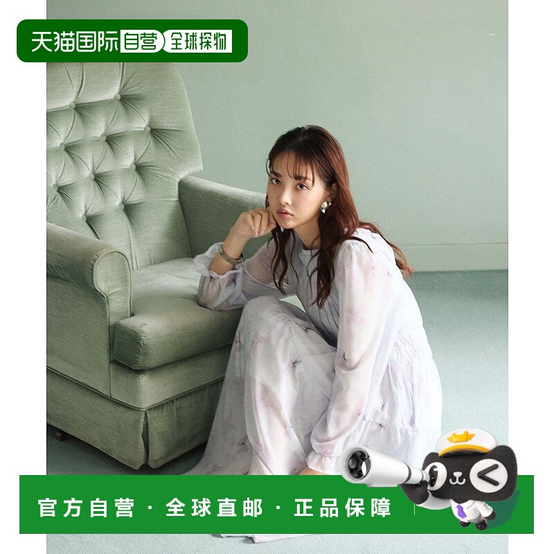 1h可退 日本直邮fifth 女士水彩花卉图案收褶连衣裙 ES25S0124