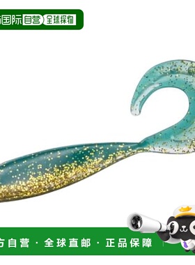【日本直邮】达亿瓦Shad Tail Worm Ricky Grub 3.5 透明苔藓金