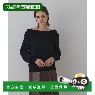 1h可退 日本直邮Diagram女装羊毛宽松off肩针织上衣半高领设计 03
