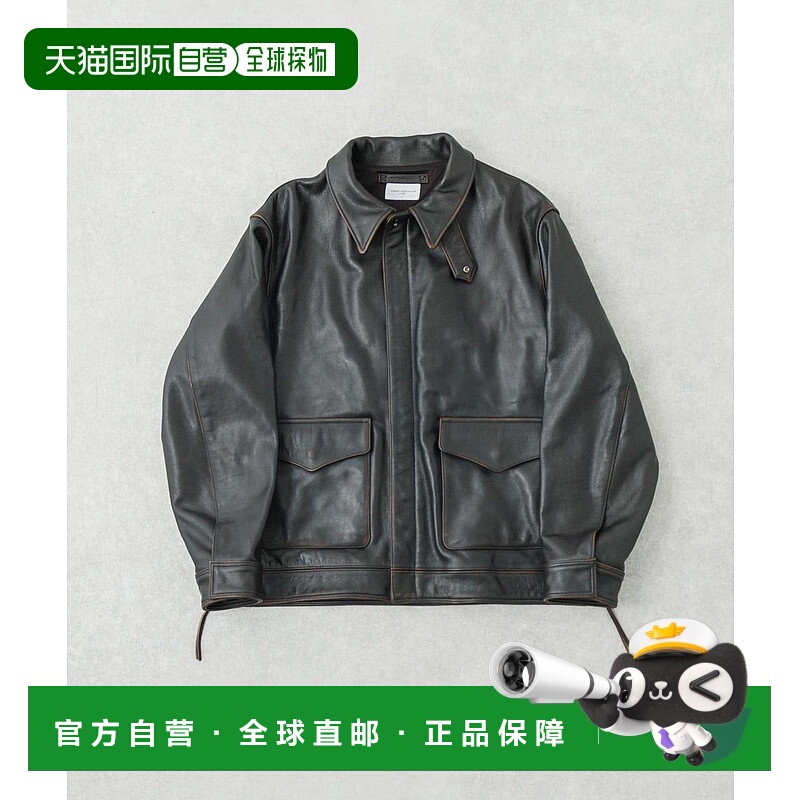 1h可退 日本直邮URBAN RESEARCH 男装 牛皮A-2夹克 原创皮革工艺
